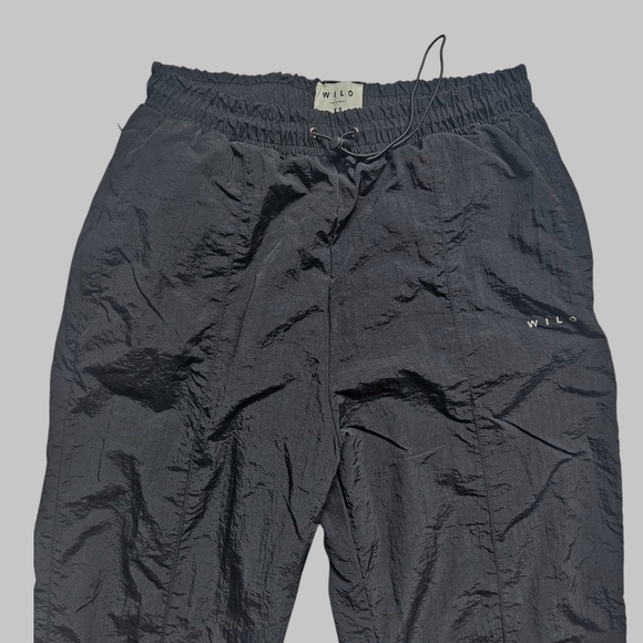 Anthropologie Wilo The Label Black Nylon Parachute Jogger Size XS - Picture 3 of 11